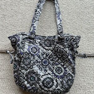 Vera Bradley Black and Gray Floral Tote